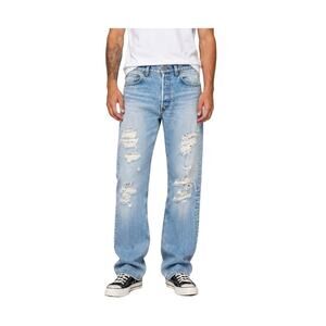 Vintage 1996 Levi’s 501 Jeans USA Made 32x36 Grunge Distressed Tall